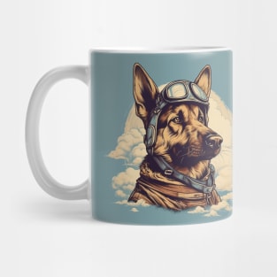 Aviator dog Mug